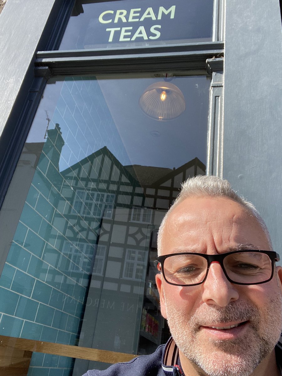 algadney's tweet photo. Reflecting on a hectic last week with a lovely coffee from @fitzbillies bridge street #cambridge, when a topless man jogs by hollering “Good morning everyone!” to the assembled throng of street cafe goers.  And you know what, he’s not wrong. Happy day everyone!! https://t.co/WcAEJaa4Es