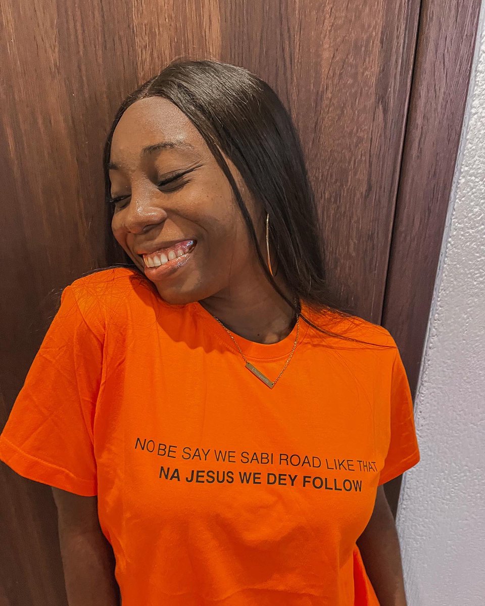 tsocialmediaoga's tweet photo. No be say I sabi road like that, Na Jesus I Dey follow! 

Shirt @lightandcotton https://t.co/kC1vkMWRpH