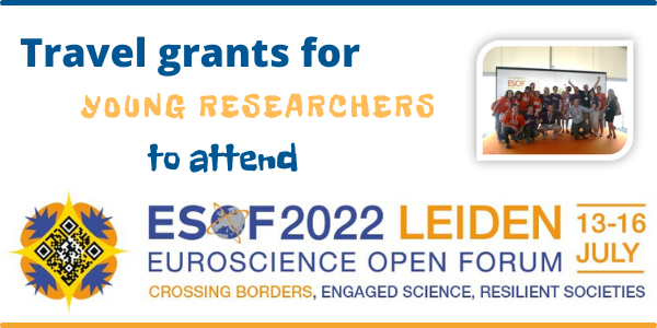 📢Hurry up❗️
Only 6 days left to apply for a travel grant🚄🌍 to attend the biggest multidisciplinary congress <a href="/ESOF_eu/">ESOF</a> 2022 in #Leiden 
📌Eligibility: #PhD or #Postdocs in #Physics or related field in #Germany
📌No age limit
📌Deadline: May 15, 2022
More euroscience.org/news/travel-gr…