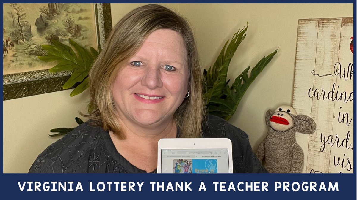 The <a href="/VirginiaLottery/">Virginia Lottery</a> has sponsored an awesome program called Thank a Teacher. Now it’s time to enter the AMAZING #teachergiveaway! To enter, grab the code in your card and click 👇this link:
thankateacherva.com 

@classtag #thankateacher #TeacherAppreciationWeek #teachersrock