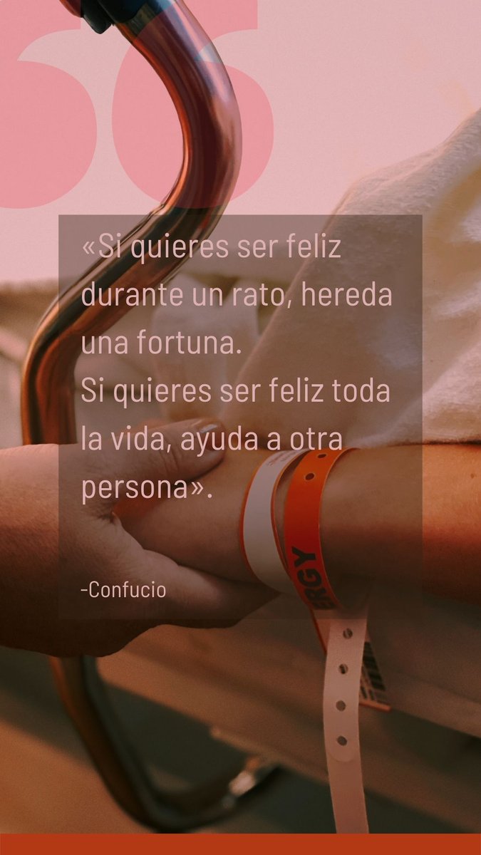 Volunt_Urjc's tweet photo. "Si quieres ser feliz durante un rato, hereda una fortuna.
Si quieres ser feliz toda la vida, ayuda a otra persona".

-Confucio

#voluntariado https://t.co/cSipOzGgR4