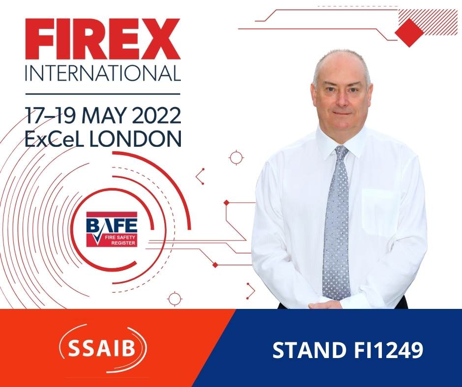 SSAIB's tweet photo. Interested in @BAFEFIRE Fire Schemes, come, and speak to our technical expert Keith Strugnell @FIREXIntl stand FI1249 May 17 – 19. SSAIB the inspectorate for the professional. Register today https://t.co/uJzJeDxpyL #firex #bafe #sp203-1 #sp203-4 #sp205 #sp207 #sp101 https://t.co/rJSVvhCwvY