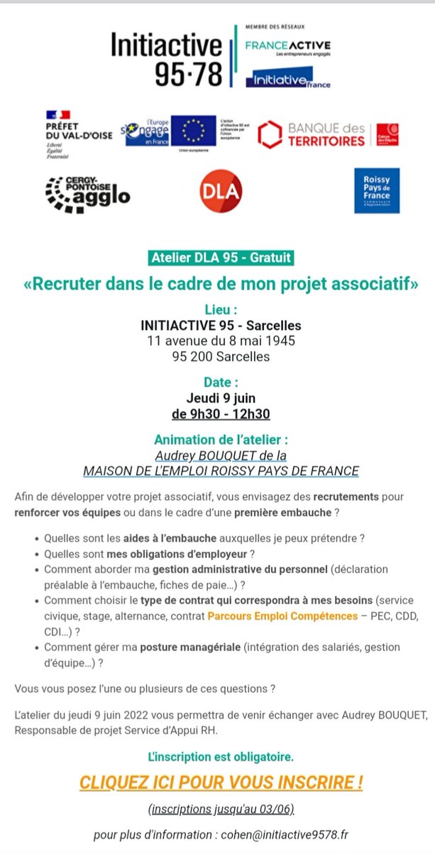 Asso. pour le Développement de l'Ess en 95 tweet media