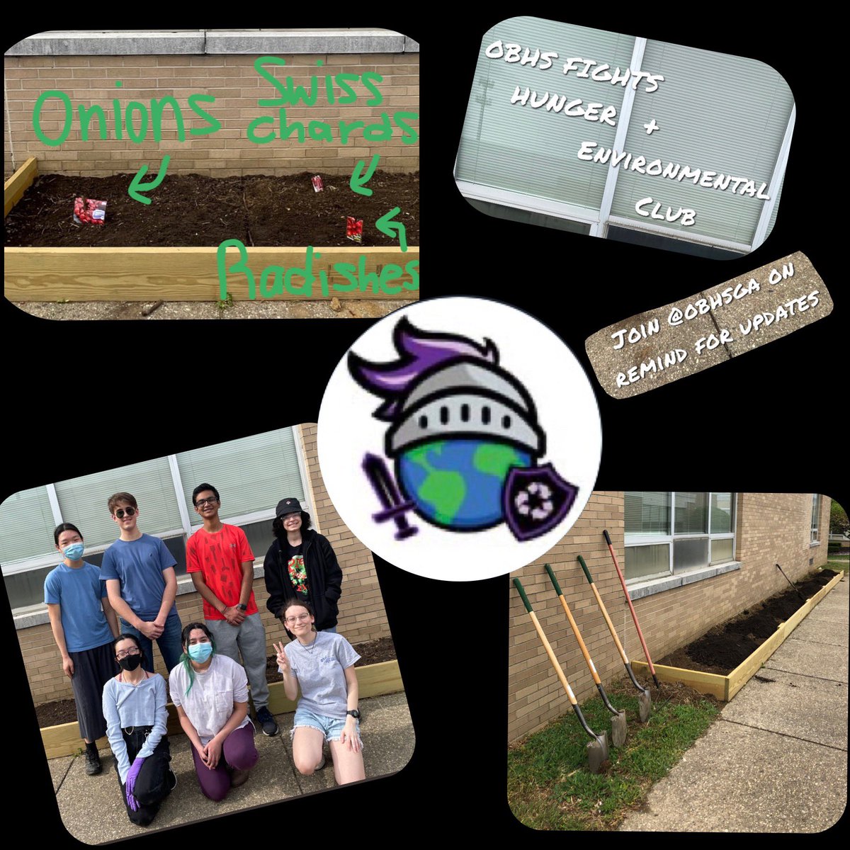 Happy Monday, Knights! Have you even seen what <a href="/ObhsEnvi/">OBHS Environmental Club</a> has created, teaming up w/<a href="/OBFightsHunger/">OBHS Fights Hunger</a> &amp; starting a whole garden? Amazing! Be inspired &amp; have a super A-Day! 🖤💜 #ADay #GoKnights #obhsgarden <a href="/FazioSally/">Mrs. Fazio 💜</a> <a href="/OldBridgeTPS/">The Bridge</a>