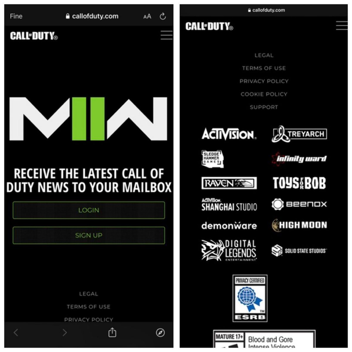 amantecnologia's tweet photo. MW2 2022 ITA: il nuovo sito internet ufficiale dedicato a Modern Warfare 2 riporta tutte le software house che stanno lavorando su questo capitolo. 

#ModernWarfare2 #Mw2 https://t.co/JuSkQyiwF0