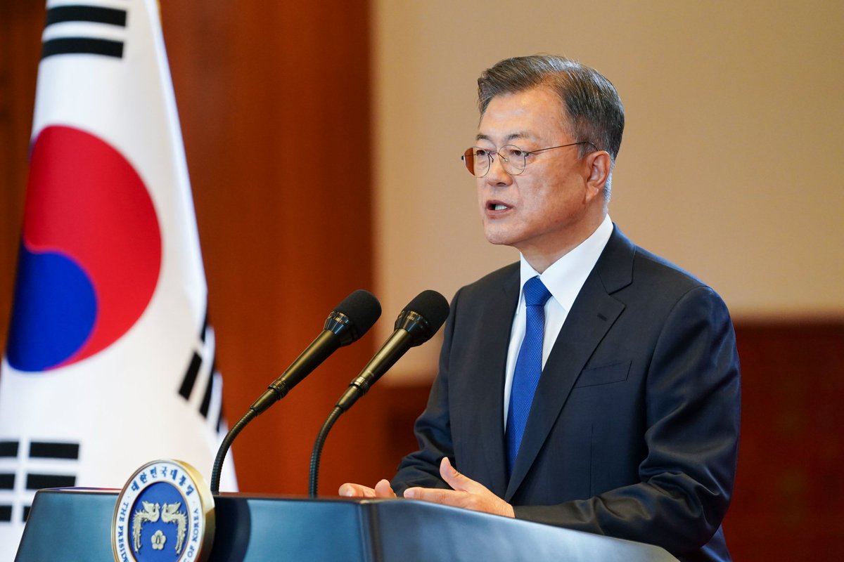 Moon Jae-in's Cheong Wa Dae tweet media