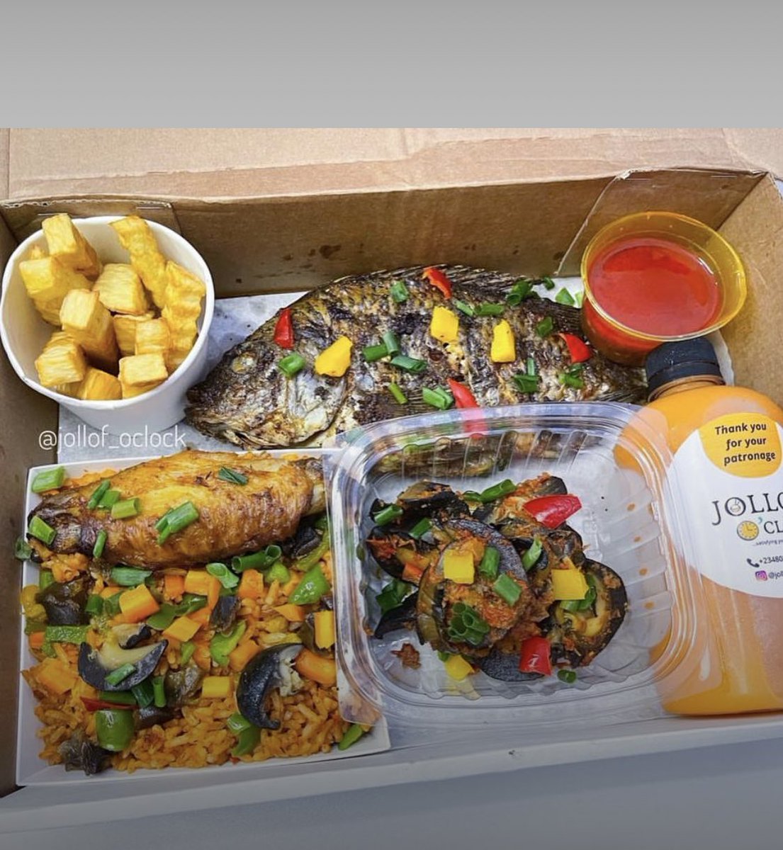 jollofOclock's tweet photo. We love when people are very intentional with their friends. Our YANGA platter went out with this beautiful note ☺️. Pree the box content . Surprise a loved one with our YANGA platter today .. https://t.co/V1W27VV0Ao