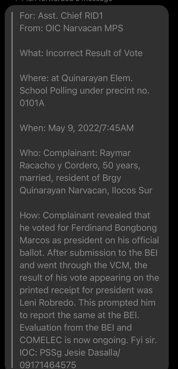 Gracetoyou7's tweet photo. @zzzxxx0O0abcdef Isa lang ito sa nagreklamo about sa incorrect printing ng voted candidate,mga BBM supporters yung nadadaya..look!👇 https://t.co/2T7oMkJT08