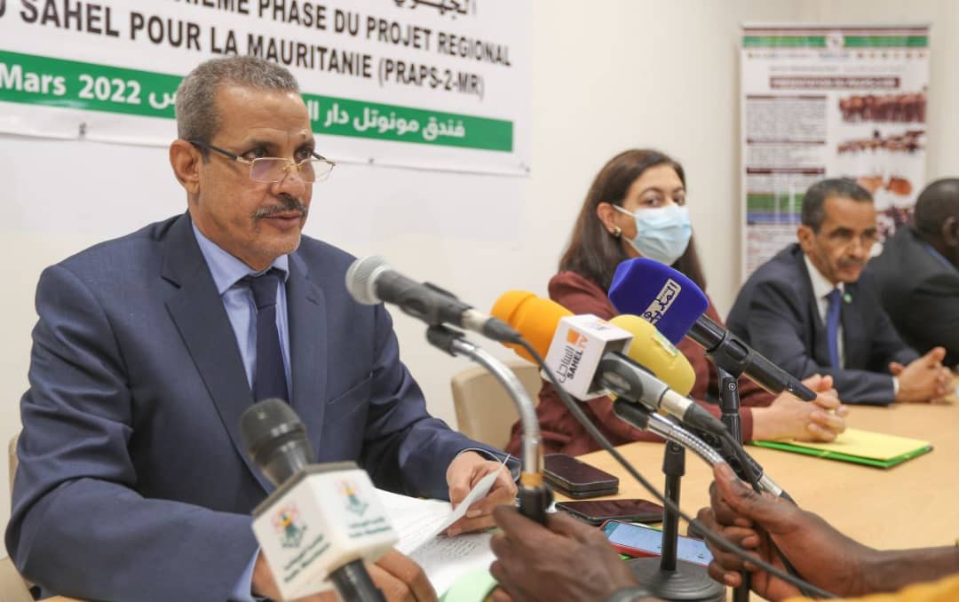 praps2mr's tweet photo. Le coup d’envoi de l’Atelier de lancement de la deuxième phase du Projet Régional d’Appui au Pastoralisme au Sahel pour la Mauritanie (PRAPS-2-MR) a été donné le 17 mars dernier, à Nouakchott, par le Ministre de l’Élevage. https://t.co/x4I2YlGotU