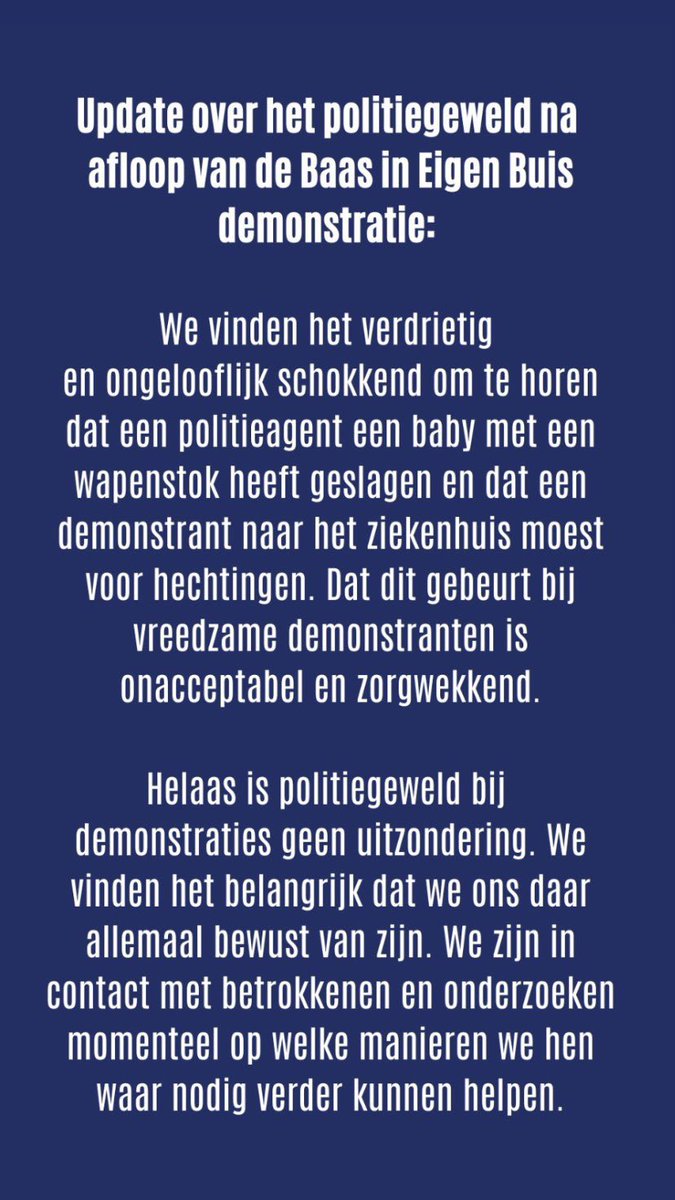 Statement van #BaasInEigenBuik