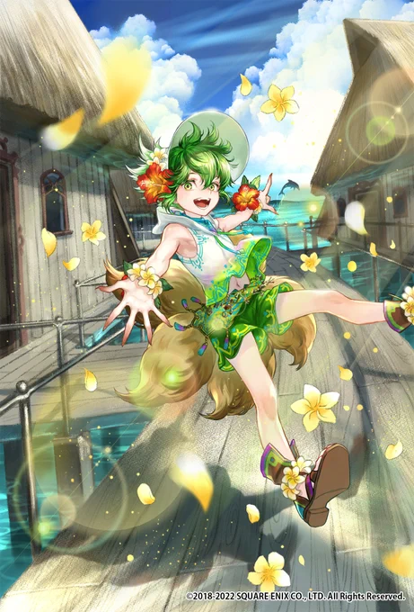 【お仕事】
SQUARE ENIX様のスマートフォン向けRPG「ロマンシング サガ リ・ユニバース」にて、『「魚が飛んでる!」SSクーン』を描かせて頂きました。

かわいい [威力S / BP0]
それが一番重要なスキルです
✨🌺🐬🌺✨

https://t.co/WUIksiVO5a
#ロマサガRS
#新ロマサガRS 