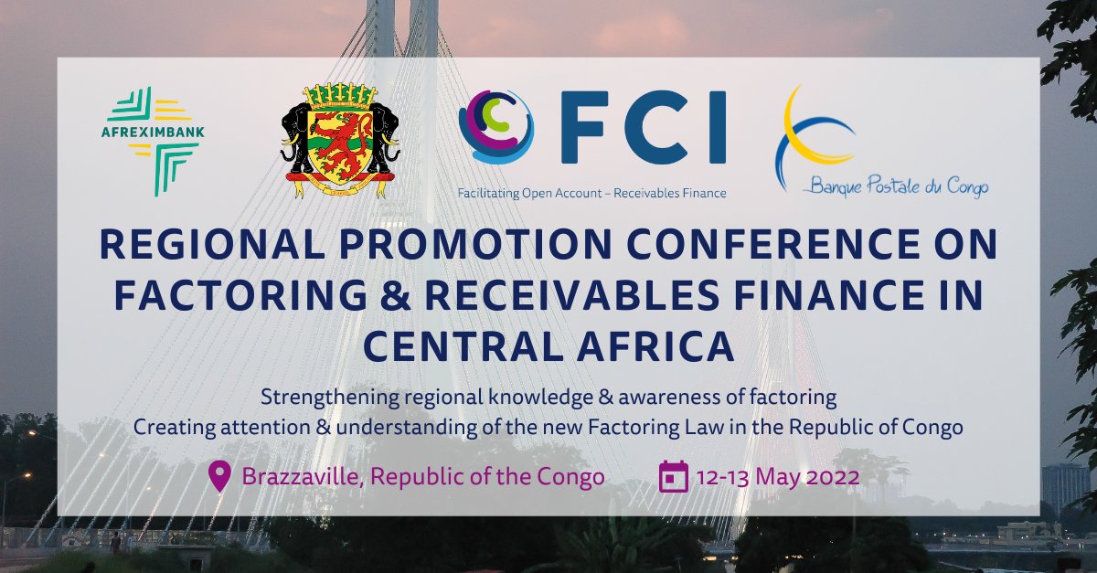 afreximbank's tweet photo. @fci_factoring, #Afreximbank, National Office of the Bank of Central African States and supported by @BanquePostale, bring the Africa Regional Promotion Conference on Factoring &amp; Receivables Finance on 12-13 May. https://t.co/D0O1N2G45s