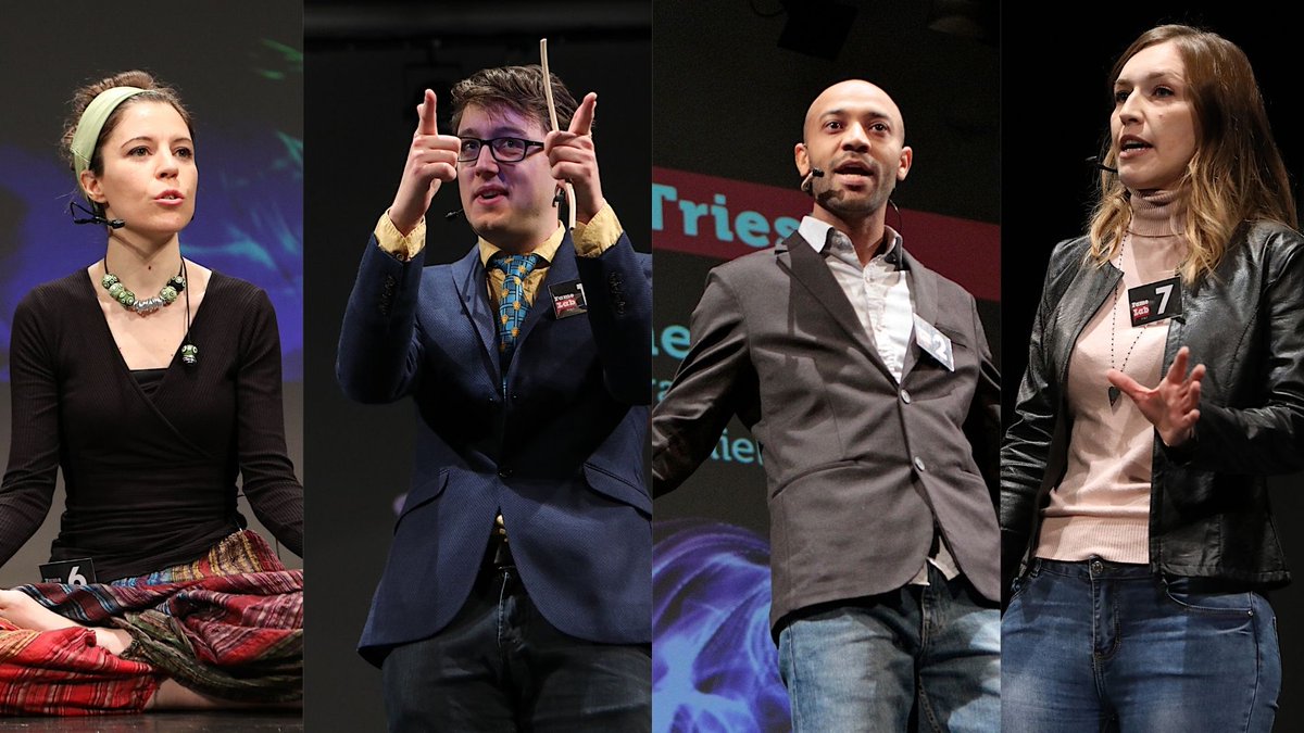 immaginarioIS's tweet photo. 🌟Mercoledì #11maggio a #Trieste la selezione locale di @FameLabItalia!
Sul palco della Sala Luttazzi ricercator*, student*, scienziat* raccontano la #scienza in 3 minuti, in modo comprensibile e coinvolgente!
➡️Info e prenotazioni: https://t.co/izpXHlSIe7
#FamLab #scicomm https://t.co/2vEYIatJtN