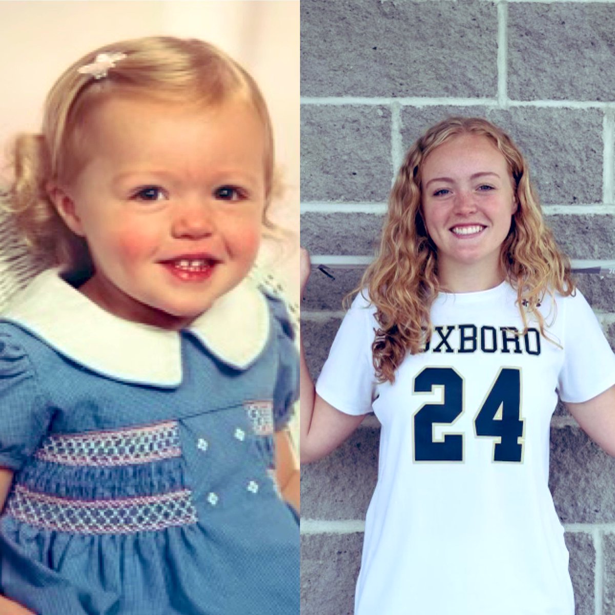 CoachKFoxGlax's tweet photo. SENIOR FEATURE 🤩…Captain &amp; Defender #24 Hannah Blake 💪 Go get ‘em today! 🥍 #seniornight #foxboroglax #beforeandafter #warriors #leader @FoxboroWarrior @FoxboroughPS @WNEwbasketball https://t.co/qsKie1A1gG