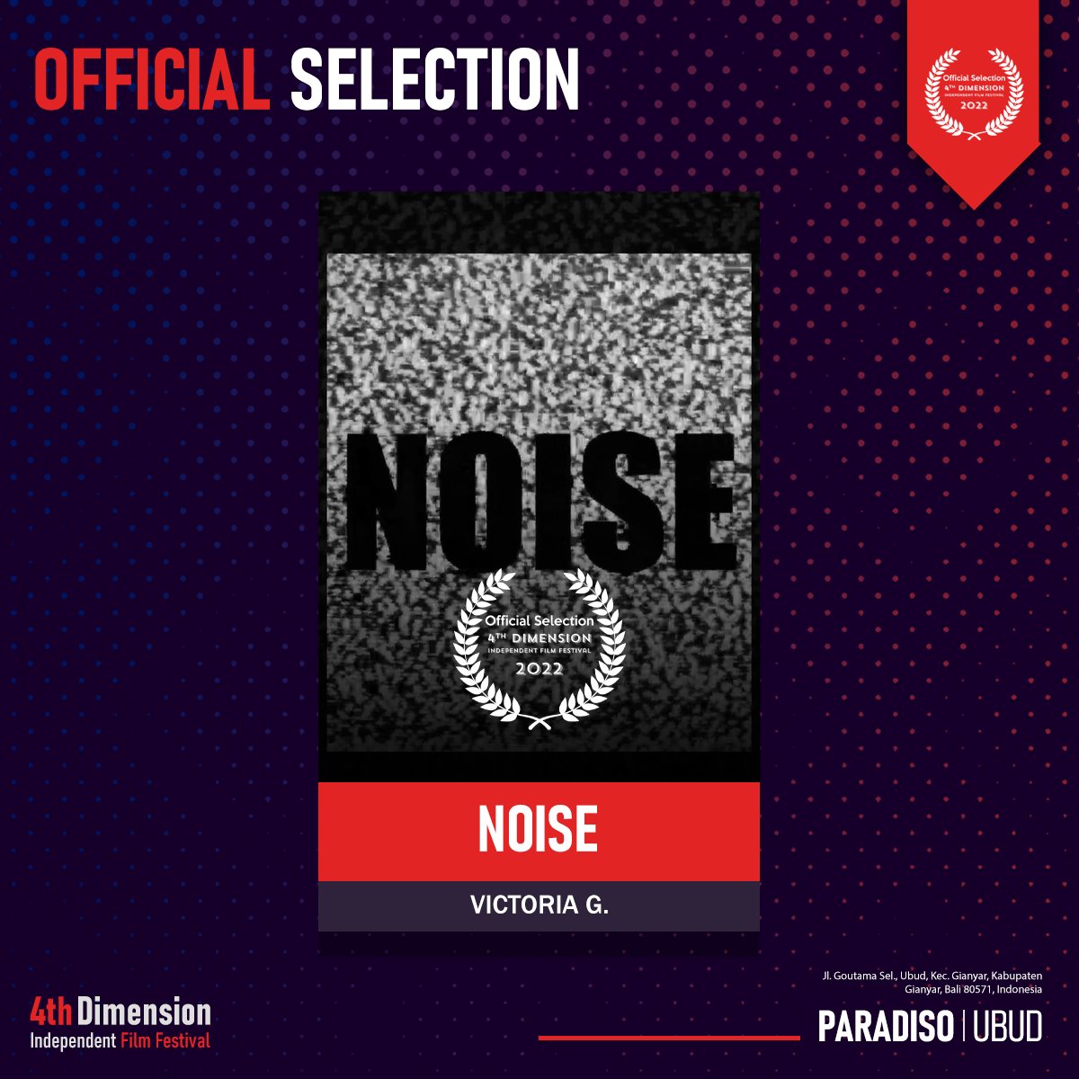 4D_FilmFest's tweet photo. Congratulations to all the officially selected project of March-April Season.
Thanks for your contribution to the world of Independent Cinema!!
.
#officialselectionnotify #officialseelection #indiefilmfestival #bali #indonesia #fdiff2022 #filmfreeway @filmfreeway https://t.co/AEHzagoEwZ
