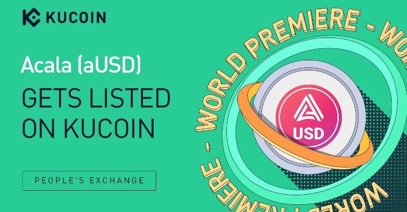 kucoincom's tweet photo. 💥 World Premiere 💥 

$aUSD @AcalaNetwork gets listed on #KuCoin!

🔹Pair: aUSD/USDT
🔹Deposit: now open (network: #Acala)
🔹Trading: 10:00 AM on May 10, 2022 (UTC)

#Polkadot #DeFi #Stablecoin