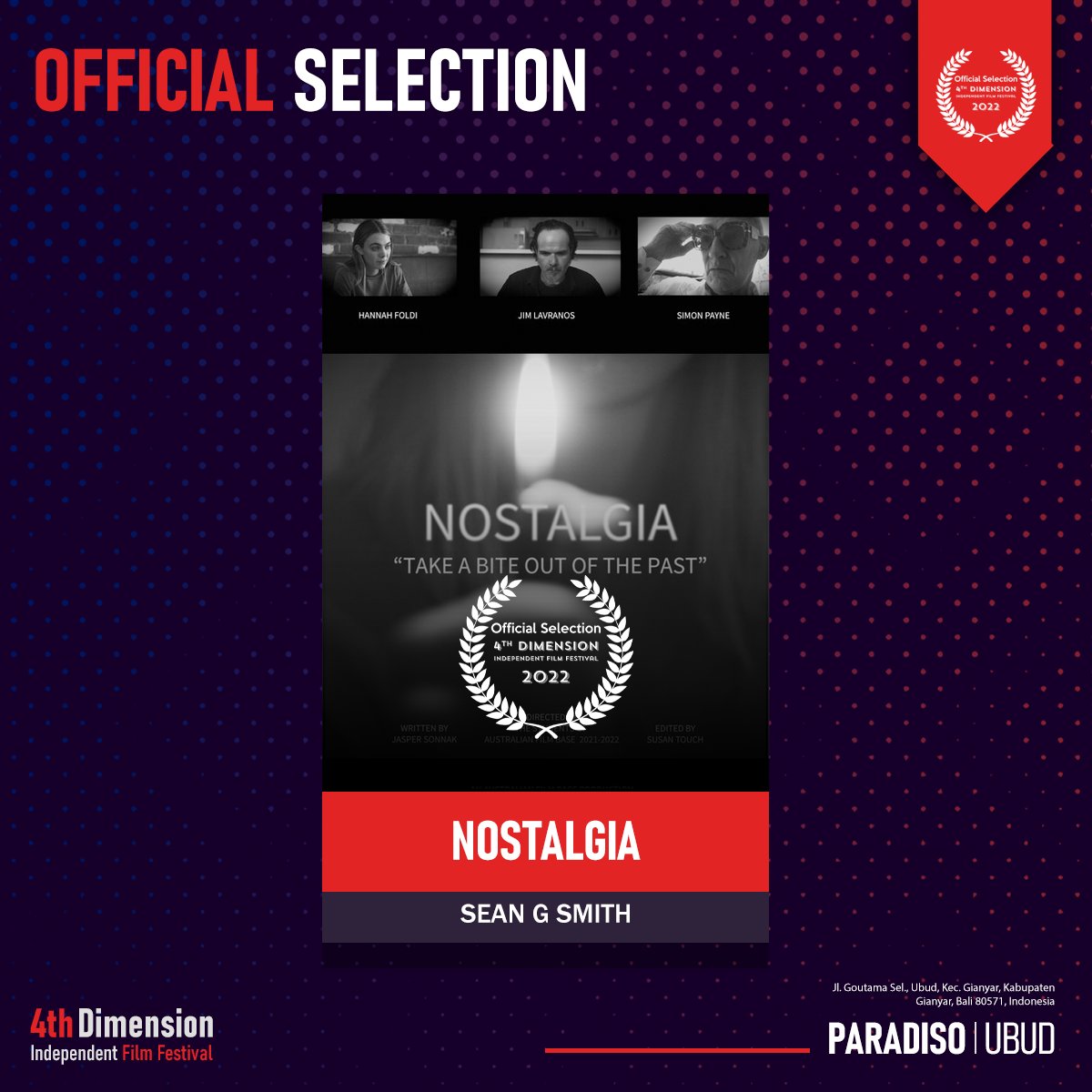 4D_FilmFest's tweet photo. Congratulations to all the officially selected project of March-April Season.
Thanks for your contribution to the world of Independent Cinema!!
.
#officialselectionnotify #officialseelection #indiefilmfestival #bali #indonesia #fdiff2022 #filmfreeway @filmfreeway https://t.co/AEHzagoEwZ