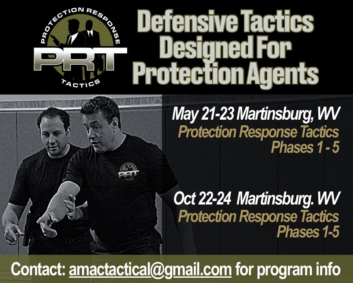 johnalanbaker99's tweet photo. Will be at the Executive Protection Institute in a few weeks to teach all five phases of the Protection Response Tactics program.
#pps #protector #executiveprotection #protection #security #tactics #executive #bodyguard #defensive #executiveprotectioninstitute https://t.co/xUbEgrJfbw