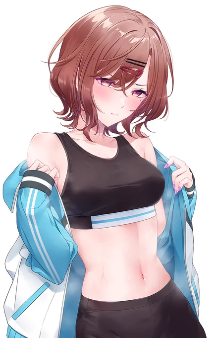 トレーニング後の匂いを嗅がせてくれる円香
#シャニマス 