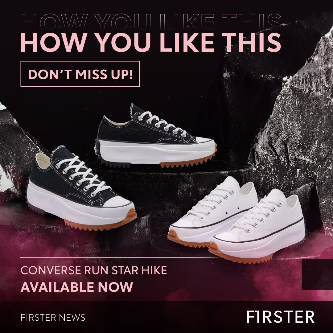 FirsterLS's tweet photo. #FirstToSee ฮอตตลอดกาล รีบคว้าก่อนหมด! Converse Run Star Hike รองเท้าที่ลิซ่าใส่ รุ่นฮิตเต็มสต๊อกเข้ามาแน่นๆ รอบนี้ไม่ได้มาเฉพาะข้อสูง แต่มีข้อสั้นที่กำลังอินเทรนด์ด้วย อย่ามัวลังเล รีบ Add to cart ด่วน!
ช้อปเลย : https://t.co/jdnxxLNfLT
#Converse #BLACKPINK #ตลาดนัดblackpink https://t.co/PRn6wbe3Qt
