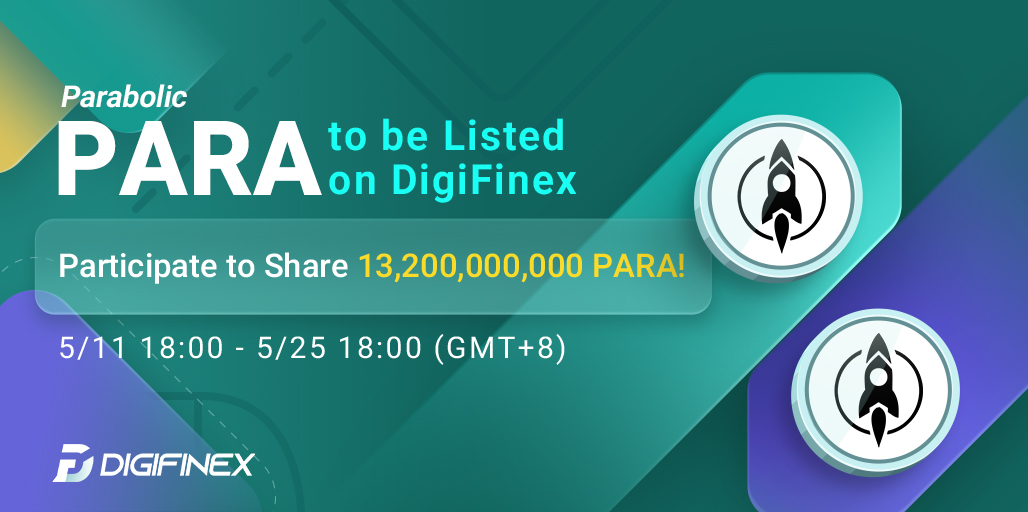 DigiFinex's tweet photo. Trading Token: $PARA @ParabolicToken 
Trading: May 11th, 2022 18:00 (GMT+8)
Details: https://t.co/FVkg0M7scF
Register: https://t.co/I4UrGkPTux

#Bitcoin #cryptocurrency #CryptoNews #cryptotrading #ETH #BSC #FTM #MATIC #AVAX #Etherum #Polygon #snowtrace #CoinGecko #AirdropCrypto https://t.co/7hkHqqd6UK