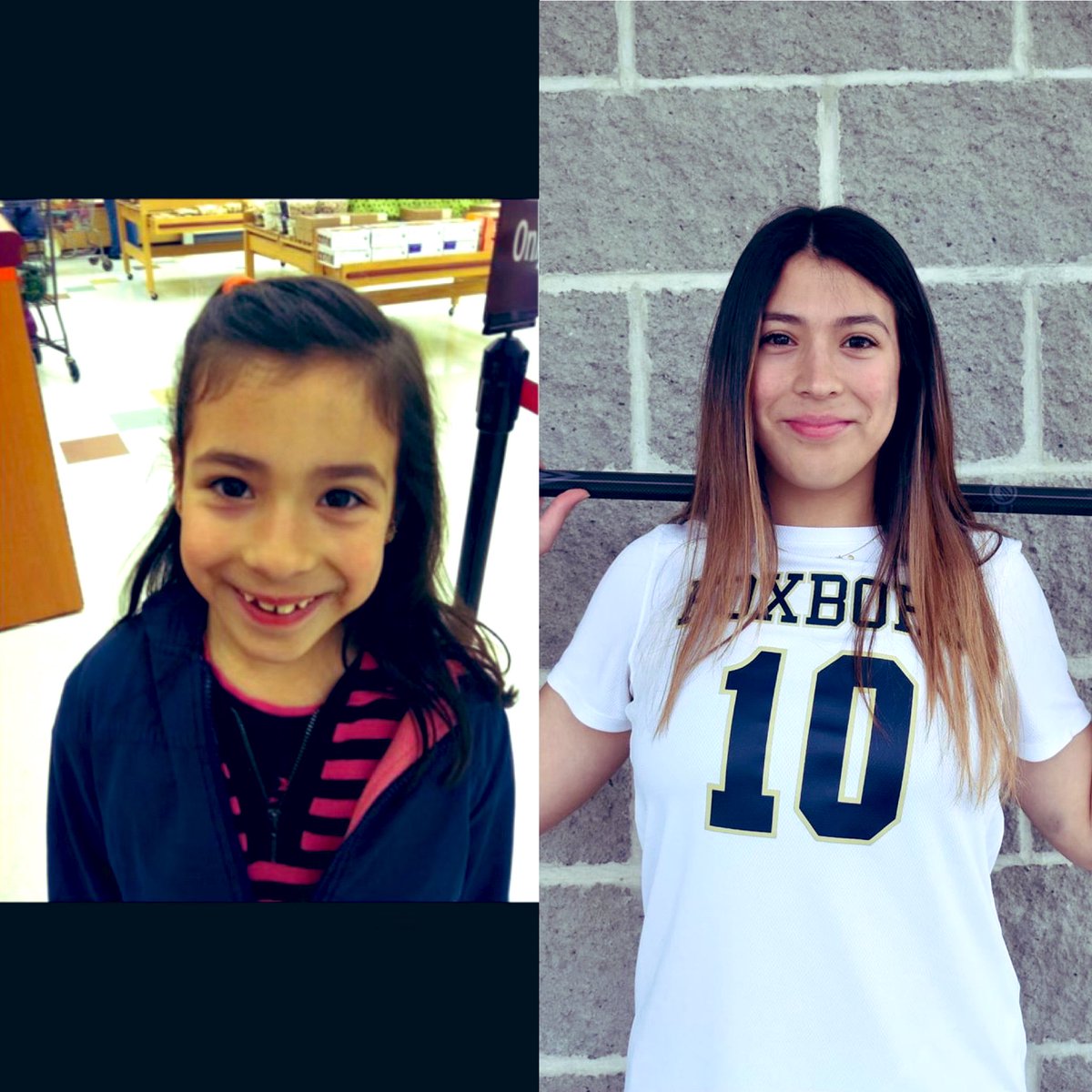 CoachKFoxGlax's tweet photo. SENIOR FEATURE 🤩…Attacker #10 Jen Morani 💪 Jen’s been out with an injury but shows up with a smile everyday. 🥍 #seniornight #foxboroglax #beforeandafter #warriors #leader @FoxboroWarrior @FoxboroughPS https://t.co/wVMfKspkMj