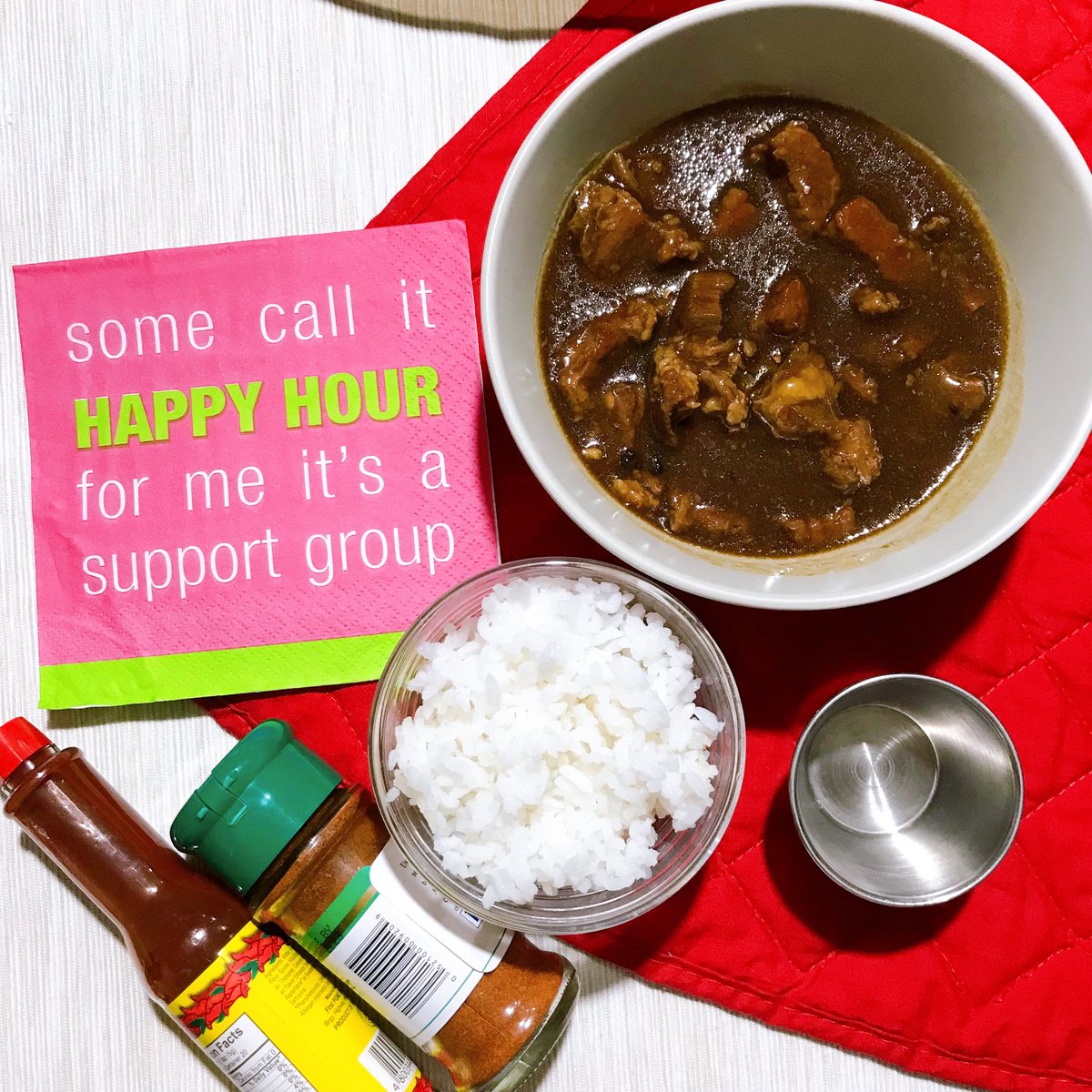foodamnph's tweet photo. Lafang after the 9:30AM-1:30PM stint at Precinct No. 499. 🥄🍚

Beef Pares or Pares-pares, the repeat! 
Itadakimasu!

#foodamnphilippineshomecooked #foodamnphilippinesrecipe #villenaskitchen #foodamnphilippines #foodamnphilippinesbeefpares  #beefpares #halalan2022 https://t.co/oQCHBAVMMS