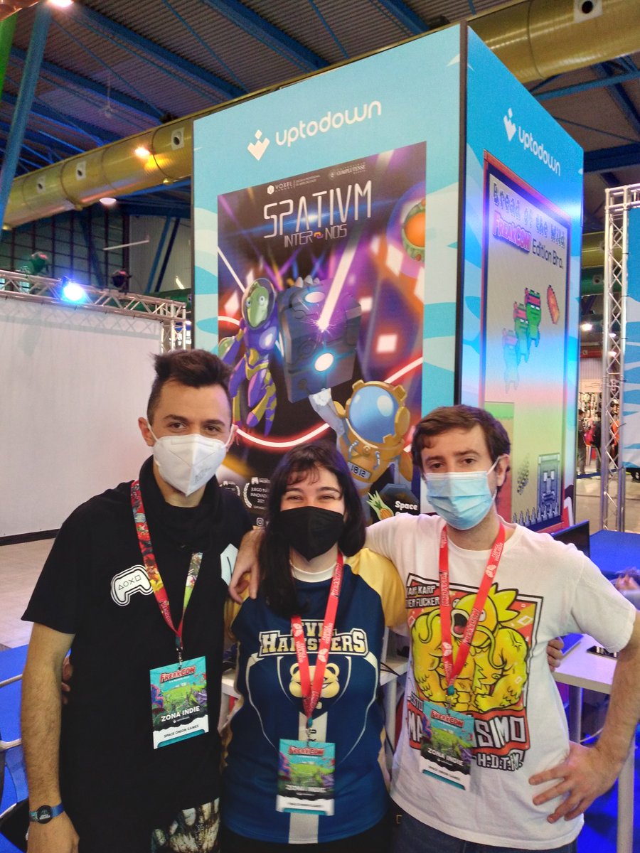 SpatiumGame's tweet photo. En el desarrollo de @SpatiumGame hemos asistido a:

Gamergy @Gamergy - Madrid, 17-19 diciembre 2021
Gamegen @virtual_souls - Madrid, 22-24 febrero 2022
FreakCon @Freakcon_es - Málaga, 5-6 marzo 2022
Presentación Libro Blanco 2021 @dev_es - Madrid, 4 mayo 2022

#LoreSpaceOnion https://t.co/C3SapH8u9z