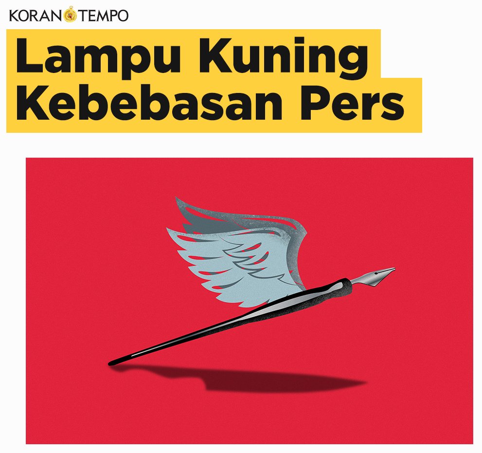 Tempo_Plus's tweet photo. Pemasungan terhadap kebebasan pers semakin menjadi-jadi belakangan ini. Di tengah masifnya pertumbuhan media digital, serangan terhadap kerja wartawan justru datang dari berbagai arah. #Editorial #KoranTempo https://t.co/ZXbnyyVRqQ