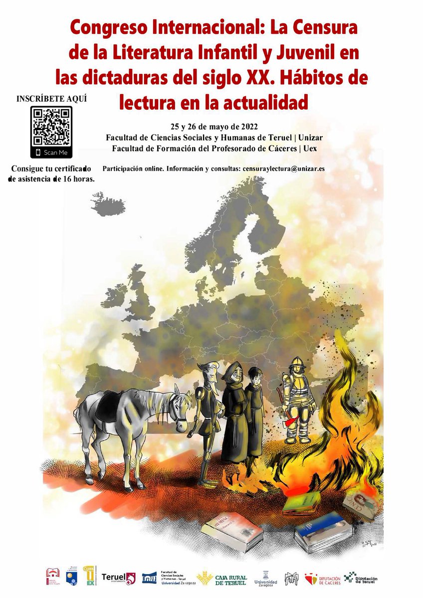 censuraylectura's tweet photo. 🚨Todavía estás a tiempo de inscribirte como asistente al Congreso (hasta el 20/05). 
✅ Se te certificarán 16 horas.
➕INFO ⬇️ #censuraylectura https://t.co/5opveq5qau