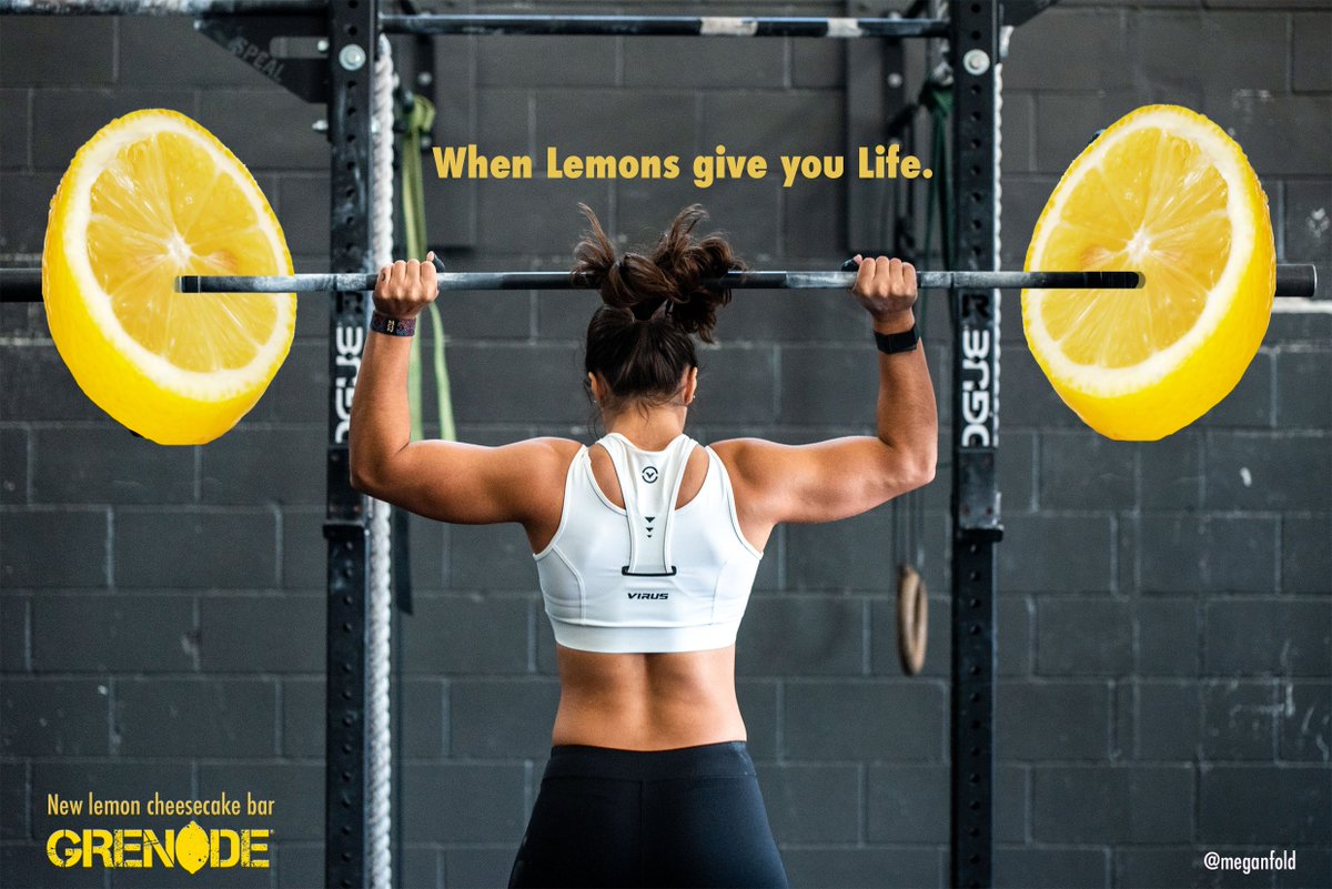 meganfold's tweet photo. Felt the grenade shaped shade being thrown there @OneMinuteBriefs so I'm throwing my hat in the ring with an alternative @grenadeofficial poster for their new Lemon cheesecake bar. #GrenadeBar https://t.co/yuaXv9Ofyl
