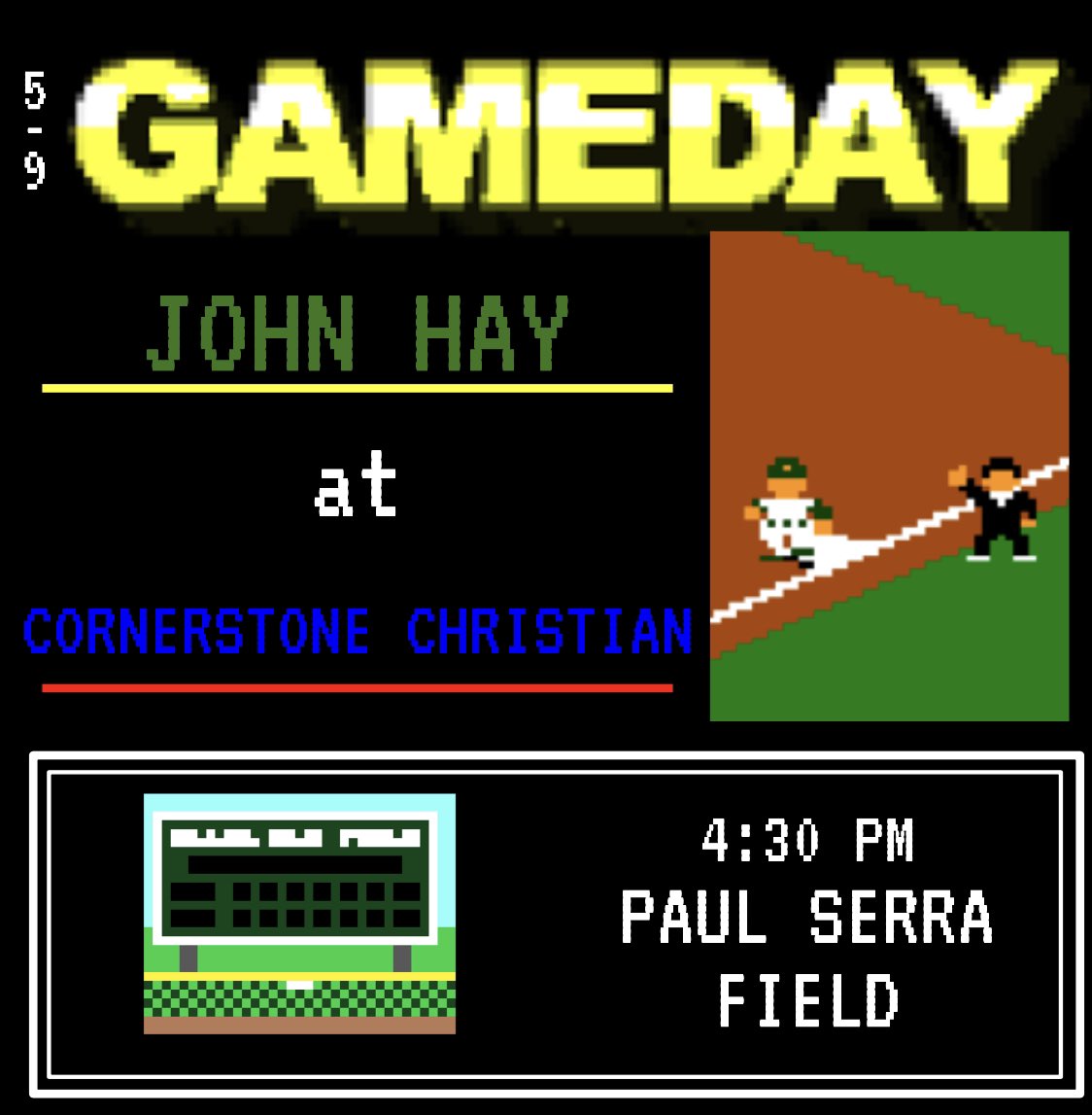 We resume baseball after a week of rainouts and cancellations. 4 games in 5 days. #persist