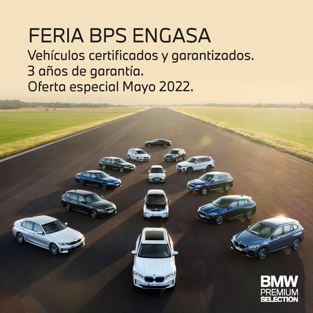 Ven a <a href="/BMWEngasa/">BMW Engasa</a> y disfruta de nuestros 𝘃𝗲𝗵𝗶́𝗰𝘂𝗹𝗼𝘀 𝗕𝗣𝗦 certificados y con 3 años de garantía. 
¡¡SÓLO EL MES DE MAYO!!
Aprovecha la oportunidad y disfruta de un #bmw 
👉 bit.ly/3KXJGKs
#bmwengasa #engasabmw #bmwbps #concesionariobmw #bmwvalencia