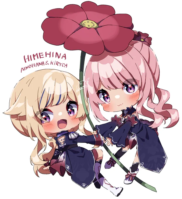 主催した企画と参加した企画のイラストです!#ヒメヒナアート#アイタイボクラ 