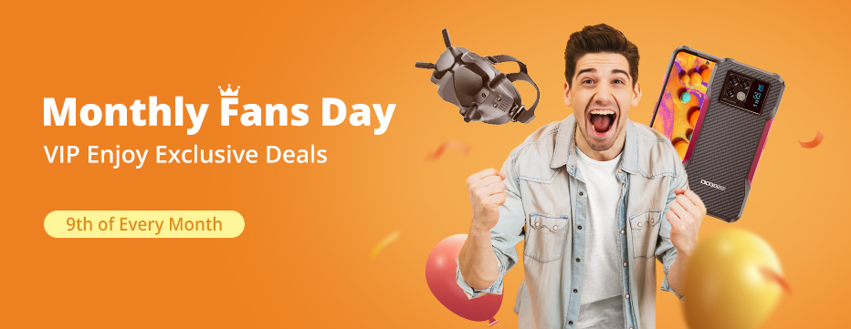 🎉⚡️Monthly Fans Day💰‼️
Grab the VIP privileges and enjoy $0.99 and 50% off exclusive deals! Gargets under $19.99 and free shipping offer you the best savings this spring. 
🛒Take a look🔗ban.ggood.vip/11Nju