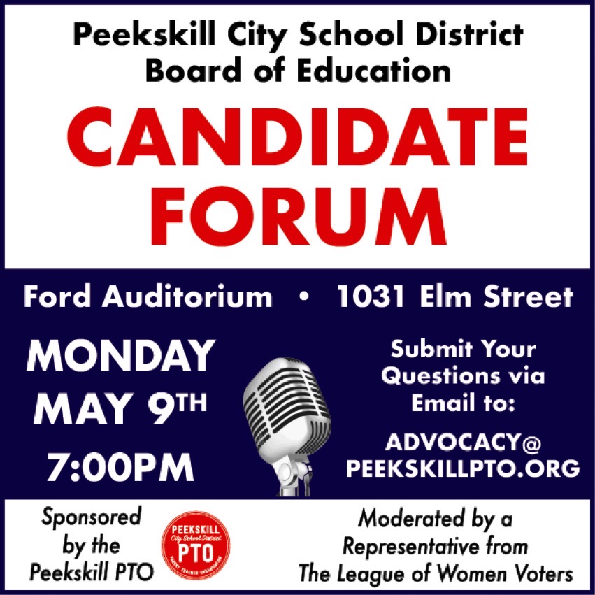amyfperl's tweet image. Hope folks attend/or submit questions tonight. (@PeekskillPTO will host instead of LWV since 2 candidates are running unopposed).