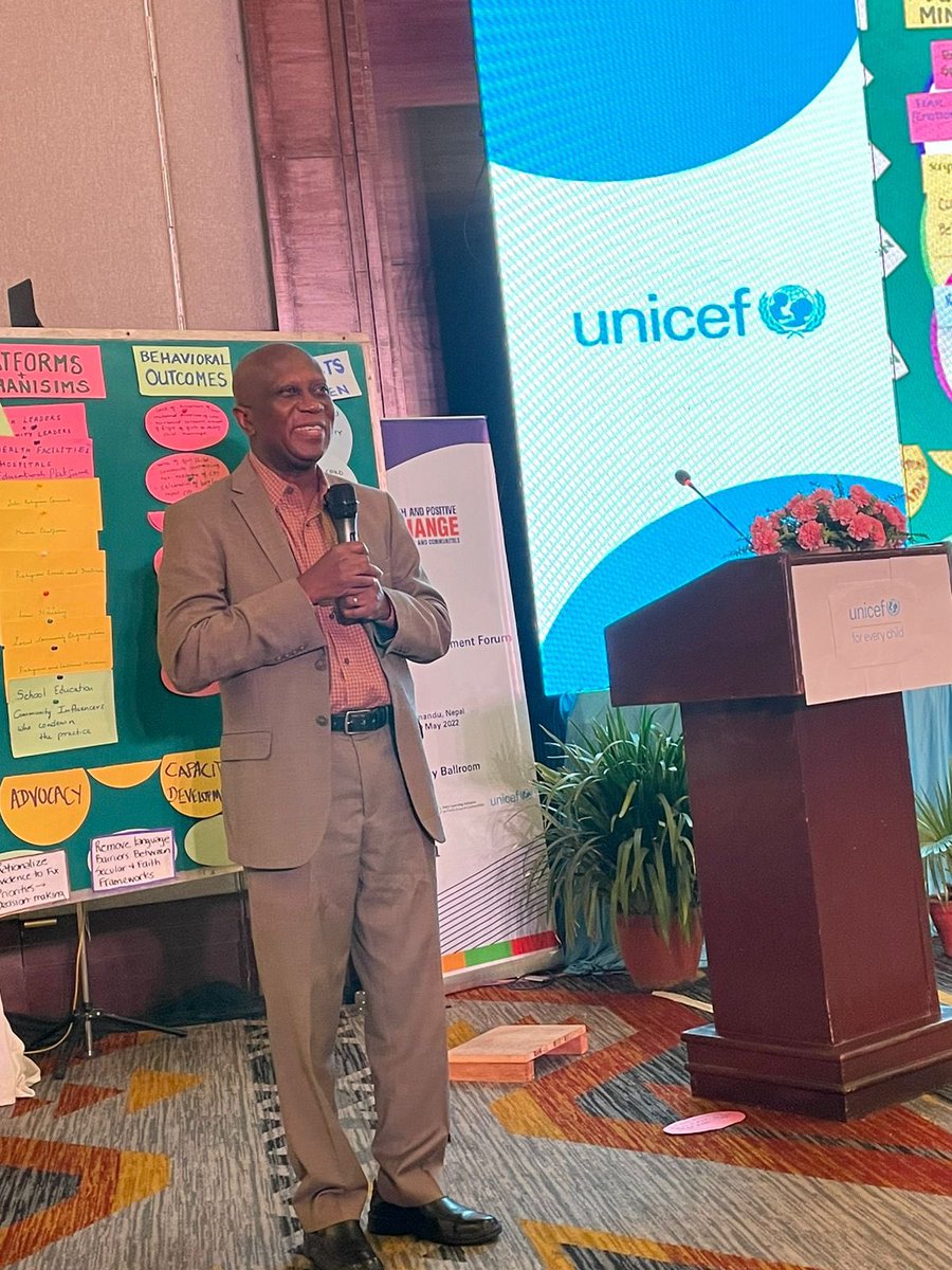 JLIFLC's tweet photo. .@UNICEFROSA Régional Director, George Laryea-Adjei ~ "South Asia has over 650 million children and 2 billion people …faith leaders and faith actors are at the forefront of the change we need for our children…we are making progress!" #SouthAsiaFaithForum @religions4peace https://t.co/gCjAEAAxgy