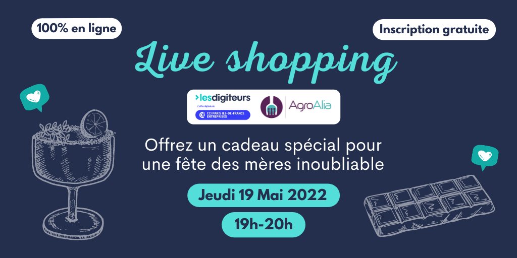 En panne d'inspiration pour la #fetedesmeres ? 🎁

RDV Jeudi 19 Mai de 19h à 20h pour trouver le cadeau idéal lors de notre #LiveShopping 😉

✨ Ouvert à tous, 100% en ligne et gratuit ✨

Découvrez le programme et inscrivez-vous
▶️ bit.ly/3P5jTmZ