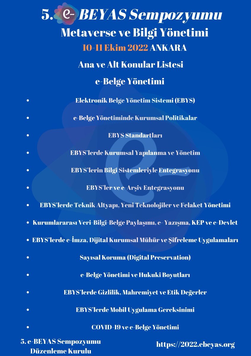 e-BEYAS Sempozyumu (@e_beyas) on Twitter photo 