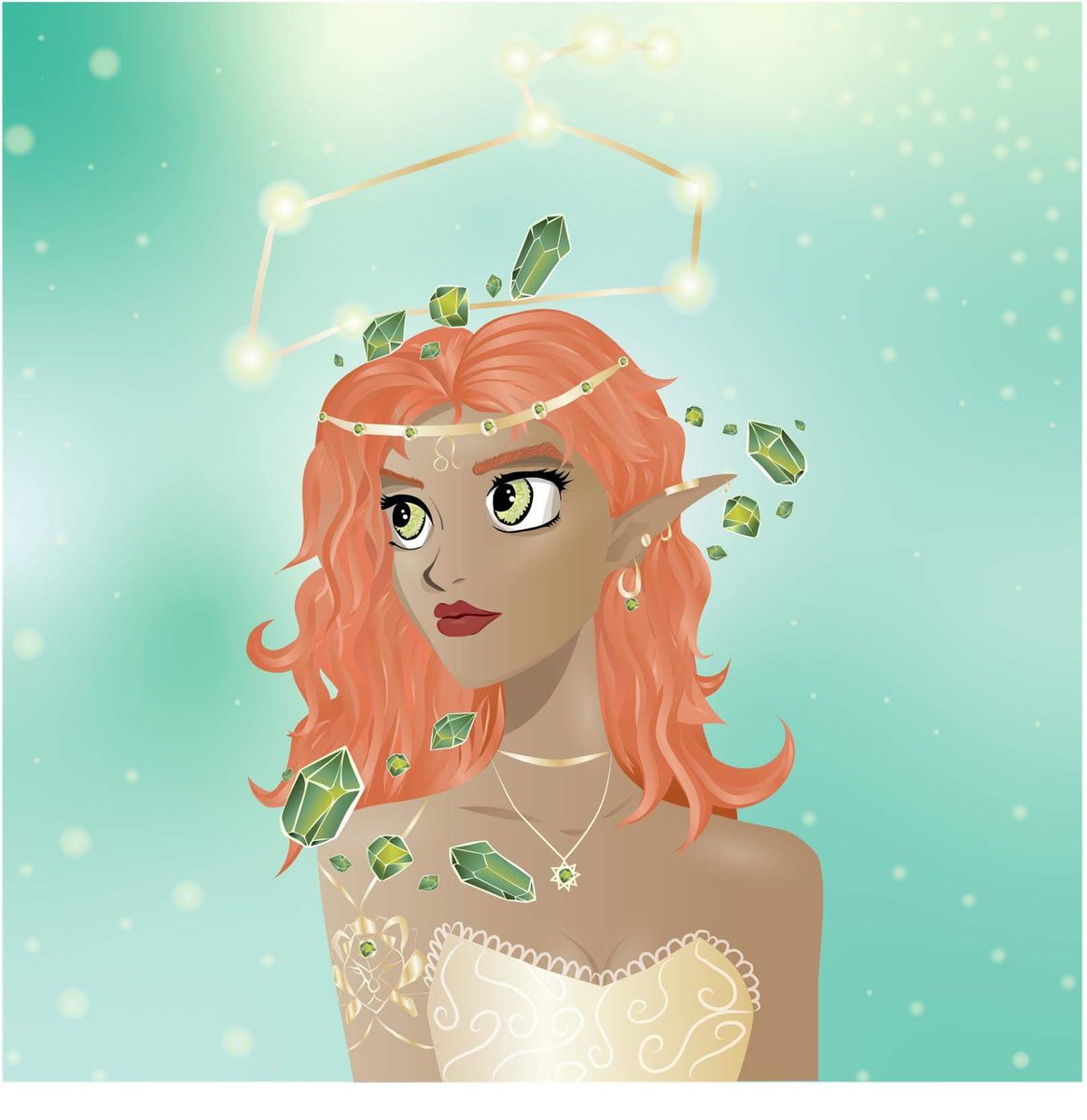 “Eyes on the prize,feet on the ground,heart on fire” 
♌️ Leo lady with peridot stone just joined our collection 👀

❇️ Peridot stone is known to bring calm and quiet into a Leo's life, when they are overbearing or being
stubborn

🦁 0.012
🦁 Polygon 

opensea.io/assets/matic/0…