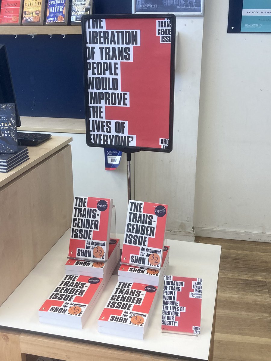 We had a visit from #ShonFaye last week to sign copies of her new @PenguinUKBooks title, #TheTransgenderIssue. Get your copy before they’re gone!