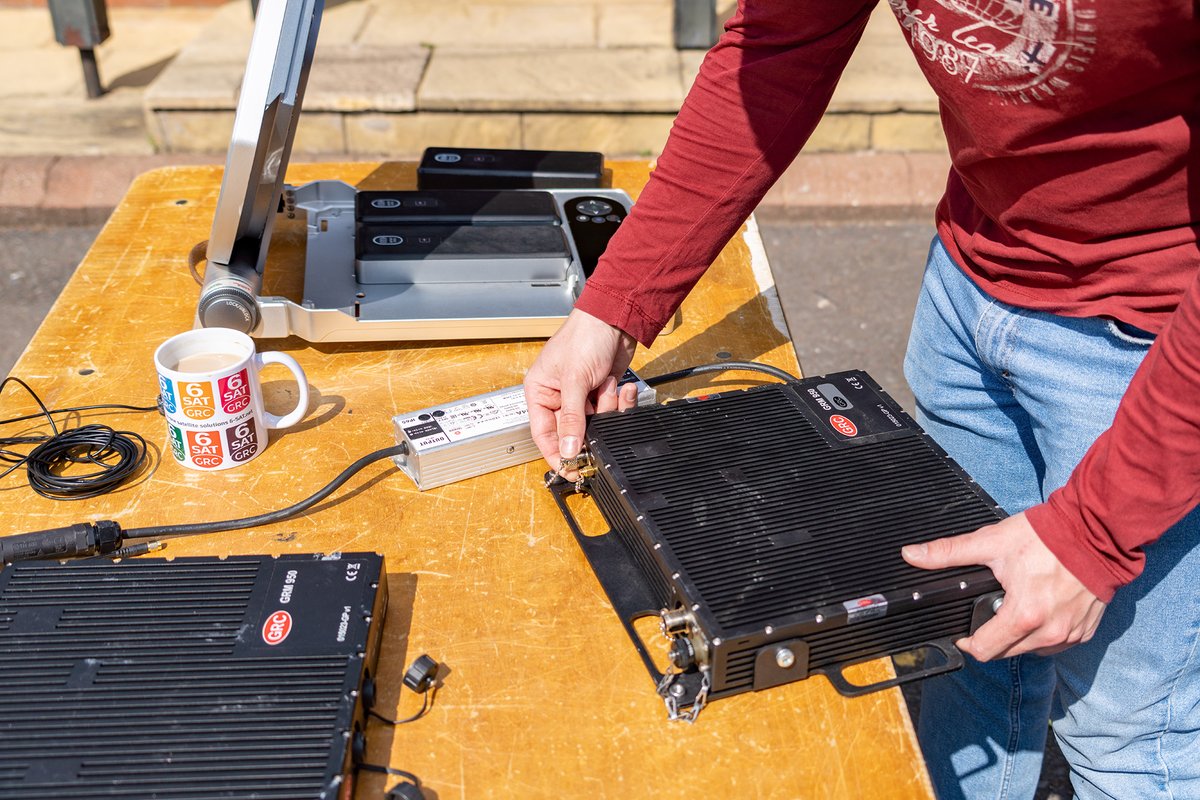 grcltd's tweet photo. Testing and config on a super @Satcubeterminal glorious #GetSAT and great GRM @iDirect Modems π Keeping you connected is our number one priority and we don't just deliver a terminal or airtime we back it up with 24/7 support ensuring you get the most stress-free SATCOM possible https://t.co/nUzY2JVWt5