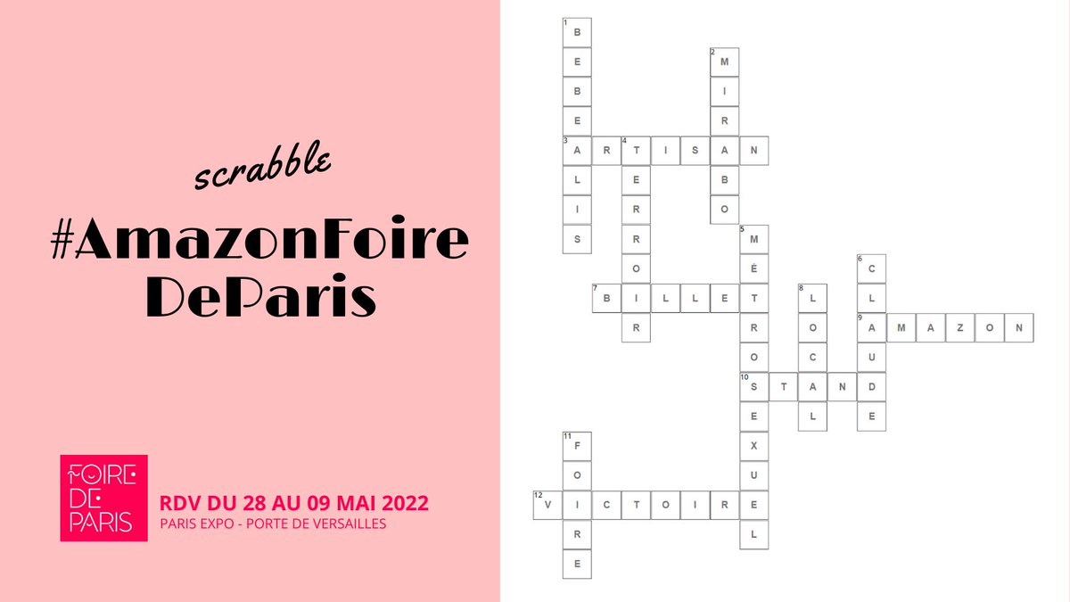 kn_change_now's tweet photo. Le mot final de notre #Scrabble #AmazonFoireDeParis est Victoire ! 🏆

Bien joué à tous, merci de votre participation durant ces deux semaines notre alphabet et notre scrabble auront fait des ravages ! ;) 

Grand gagnant - @esd_Jason (mp moi pour ta récompense héhé) @foiredeparis https://t.co/yqw5ssFsVY