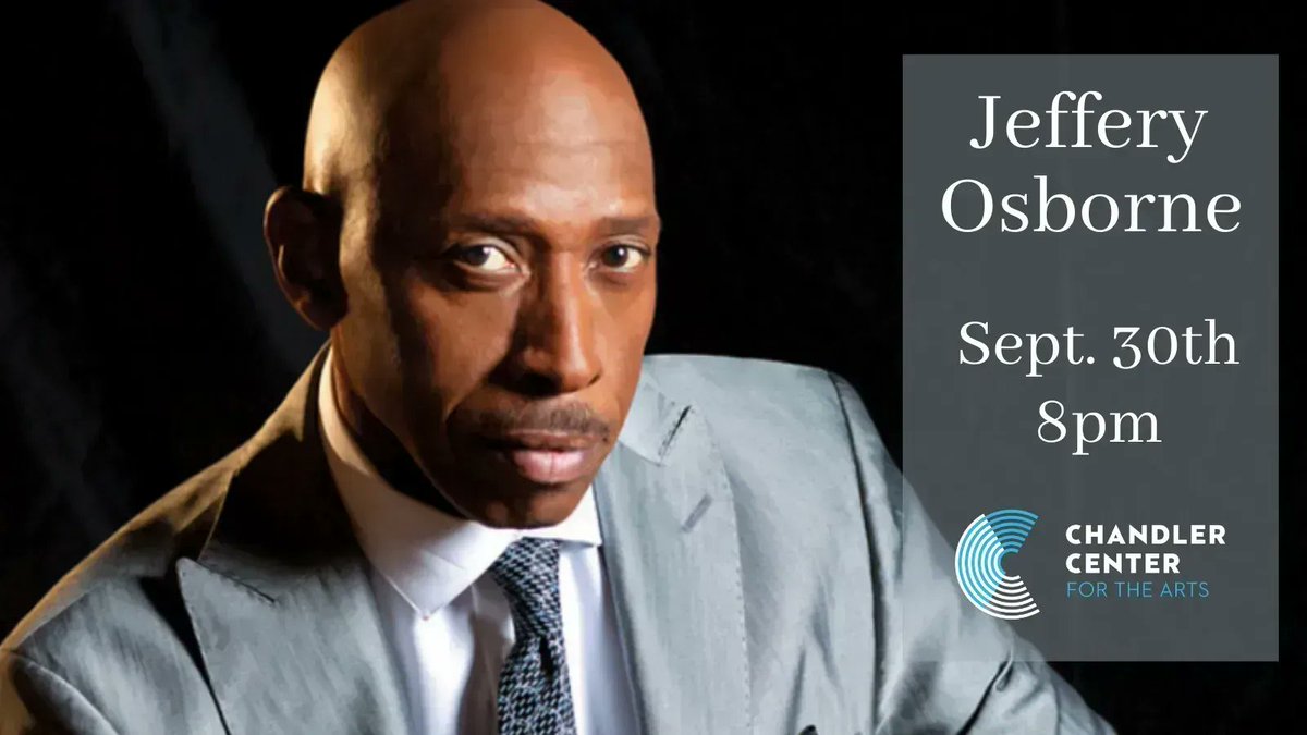 Don't miss an evening at the CCA with the incredible singer-songwriter, musician, and lyricist <a href="/_JeffreyOsborne/">Jeffrey Osborne</a> If you haven’t seen him live, here’s your chance! It's going to be AN AMAZING SHOW! 
For Tickets &amp; Details buff.ly/3w5F6EJ

#AZLiveMusic #AZMusic #PhoenixMusic