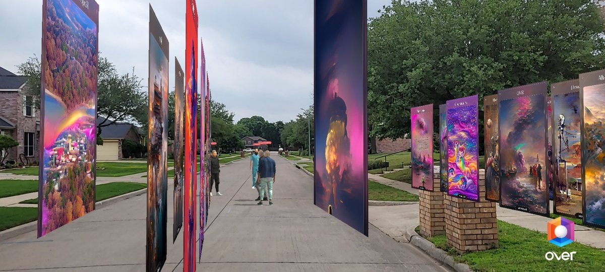 hexidized's tweet photo. Hopped in @alteredalley spot on @OVRtheReality With some people after the @TwitterSpaces today. 

Really great AI Art and great time hanging out

The future is looking pretty good. https://t.co/dKttjhlJFs