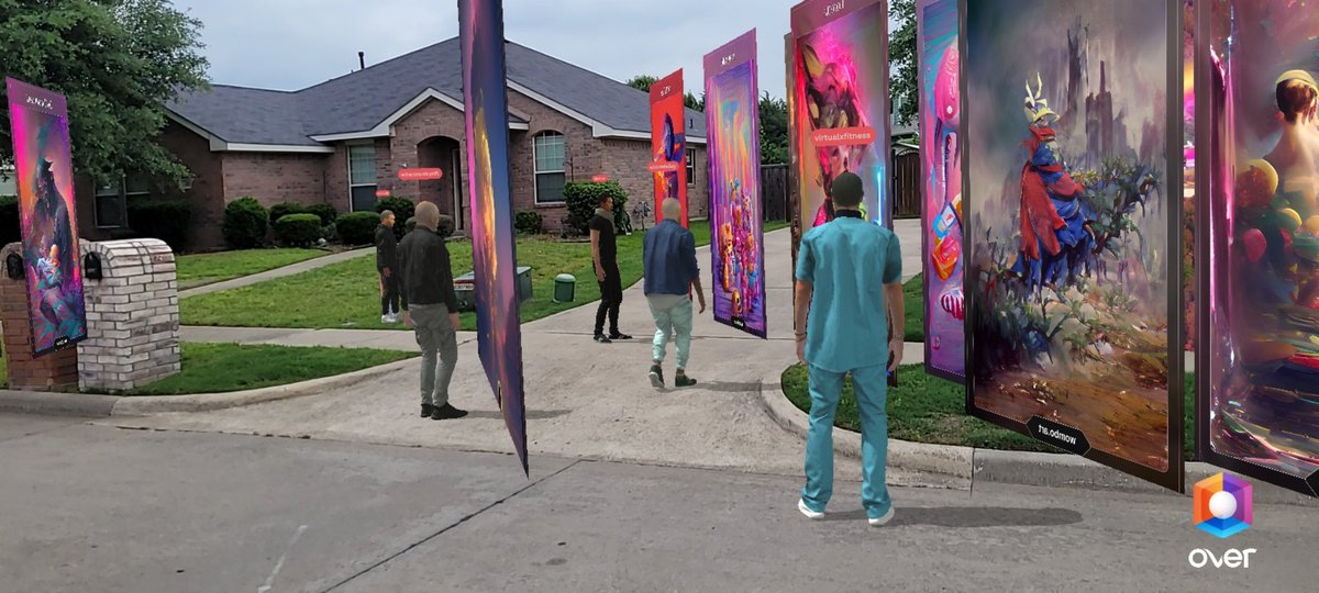 hexidized's tweet photo. Hopped in @alteredalley spot on @OVRtheReality With some people after the @TwitterSpaces today. 

Really great AI Art and great time hanging out

The future is looking pretty good. https://t.co/dKttjhlJFs