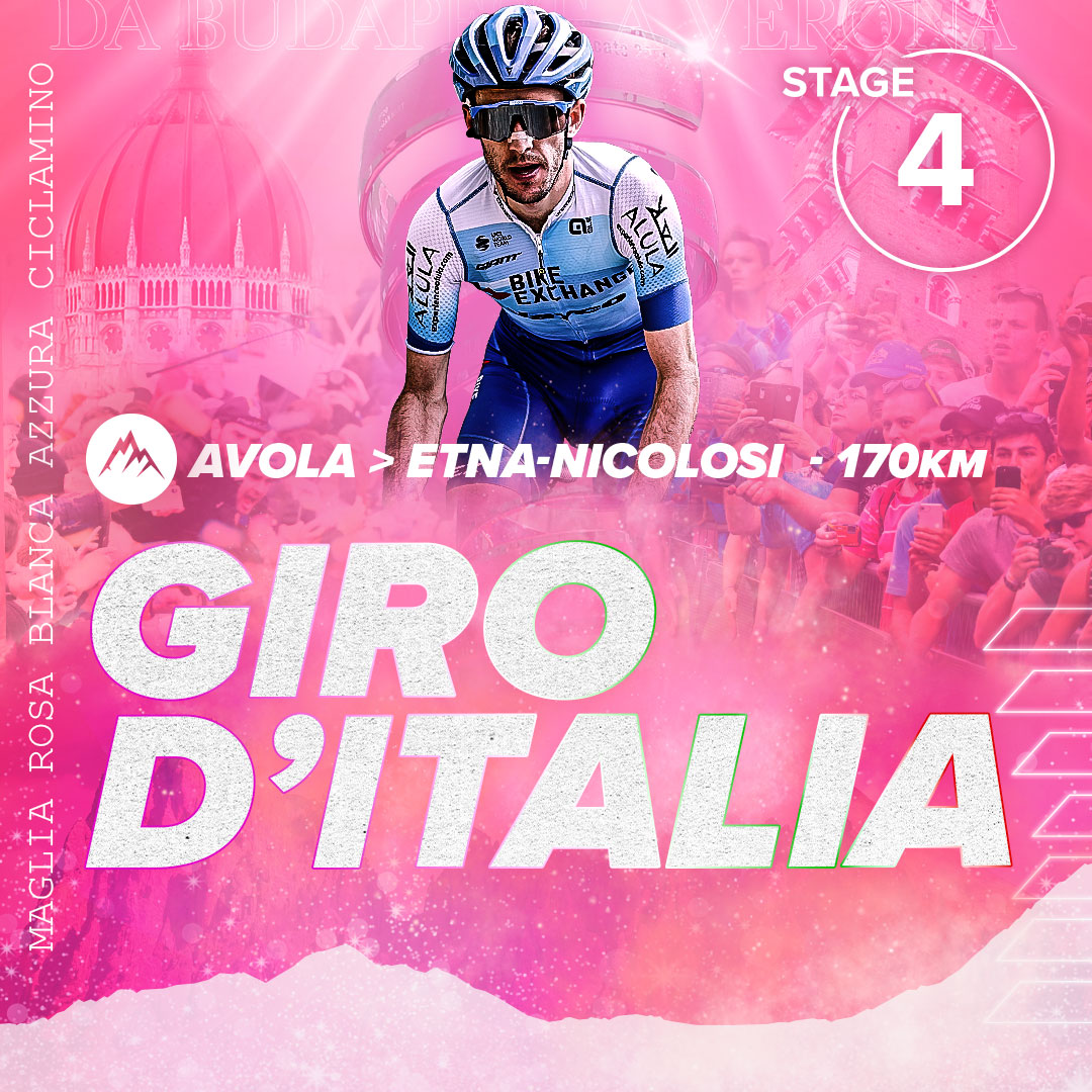 InsidePeloton96's tweet photo. #Giro105 Stage 4 | Avola > Etna (172km)

The first summit finish. Will the break succeed again on Mt Etna, like it did in 2020, 2018 and 2017? Or will we see a GC man take stage honours?

Preview p/b @VeloViewer below👇 #Giro🇮🇹

https://t.co/LQjpnh2dF2 https://t.co/QTQNz8drfA