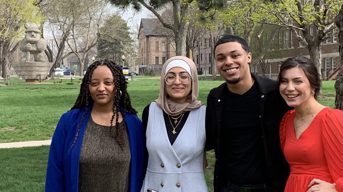 Many thanks to outgoing <a href="/AugieStudAssoc/">Augustana Student Association</a> Pres Courtney Chrystal &amp; VP Mekhi Moore who’ve been  terrific student leaders <a href="/AugustanaSD/">Augustana University</a>. Congratulations to newly- elected Pres Sara Alhasnawi &amp; VP Tsegab Arega—looking forward to working with you! <a href="/co_chrys/">c2</a> <a href="/Mekhi_Moore1/">Mekhi Moore</a> <a href="/AregaTsegab/">Tsegab Arega</a>