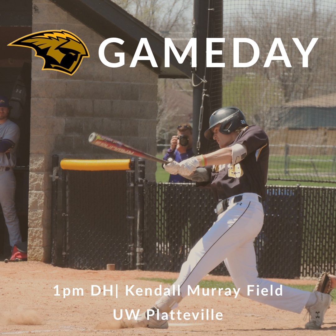 UWOBaseball's tweet photo. Starting finals week off with a game! 

🆚 UW Platteville 
🕐 1pm DH
📍Kendall Murray Field, Platteville
📺📊 https://t.co/Fc8VP2LwSv https://t.co/k5fnzue3VF
