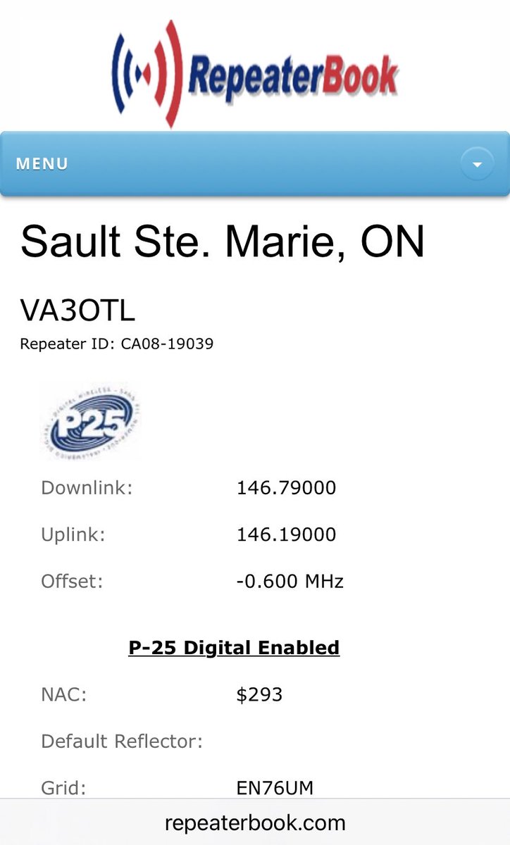 VE3WZW's tweet photo. #P25 146.790 Thanks to Brent #VA3OTL for having a great network.  #SaultSteMarie

#p25 #ontario #repeater #hamradio #amateurradio #Canada https://t.co/Ys87BeIvVe
